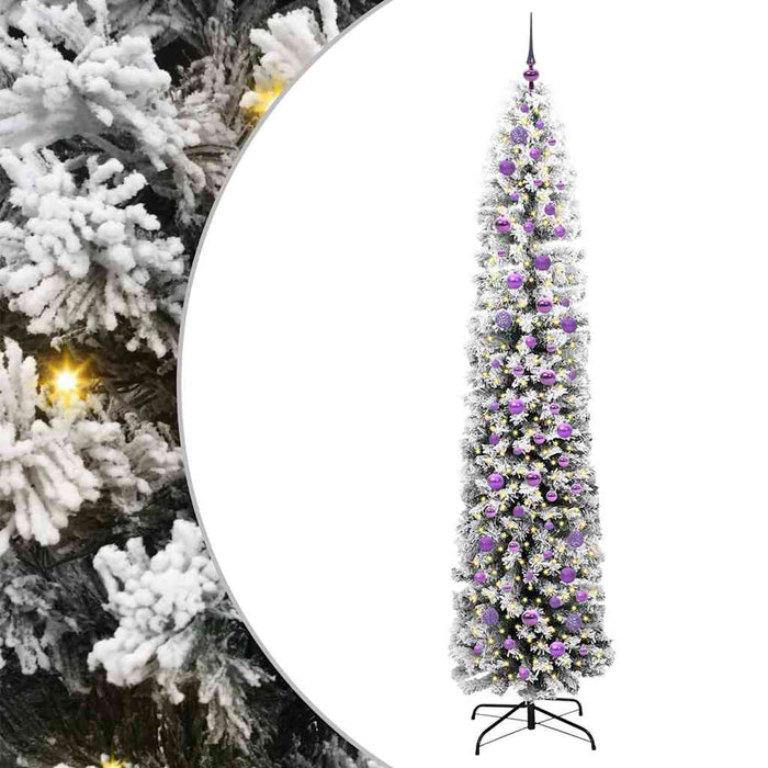 Brad de Crăciun artificial Verde 240 cm PVC și oțel și plastic - WALTI WALTI