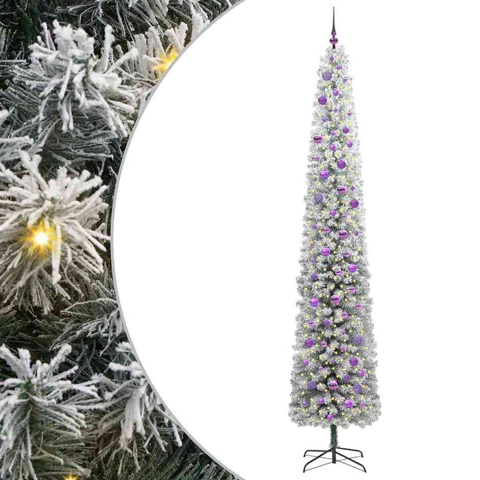 Brad de Crăciun artificial Verde 270 cm PVC și oțel și plastic - WALTI WALTI