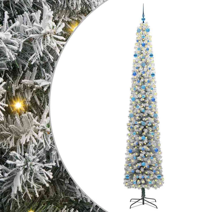 Brad de Crăciun artificial Verde 270 cm PVC și oțel și plastic - WALTI WALTI