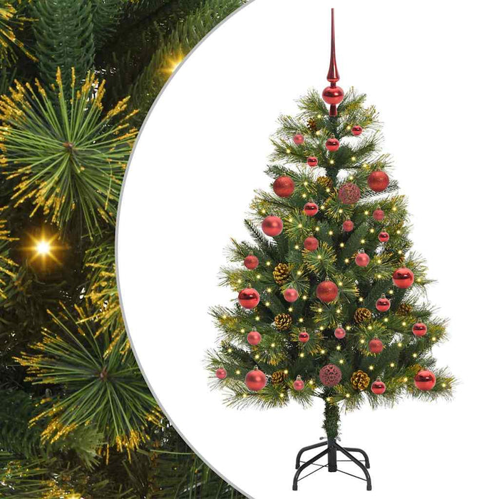 Pom de Crăciun Artificial cu Ramuri Articulare și Conuri 120 cm - WALTI WALTI