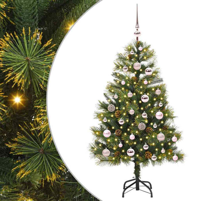 Pom de Crăciun Artificial cu Ramuri Articulare și Conuri 120 cm - WALTI WALTI