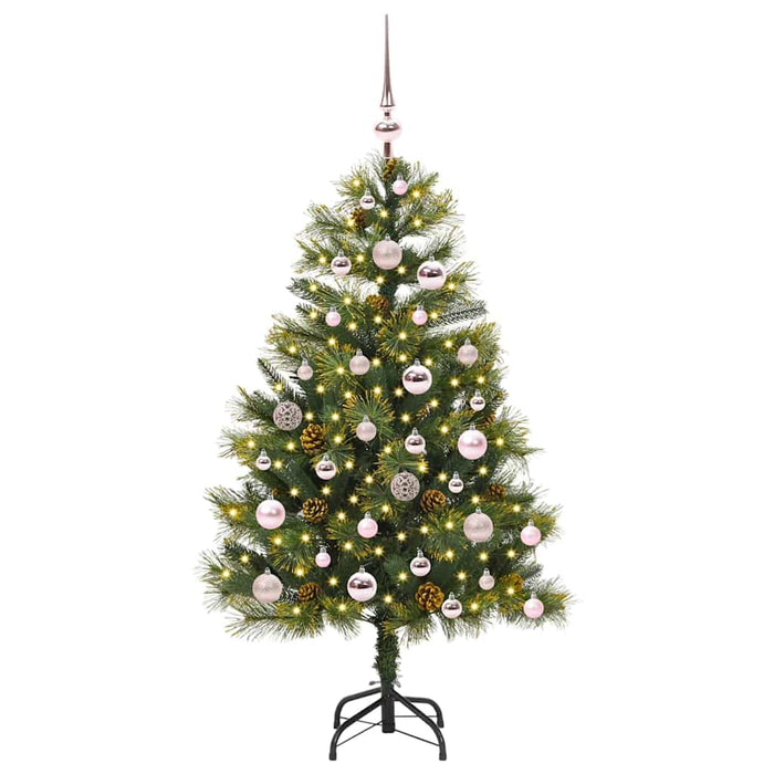 Pom de Crăciun Artificial cu Ramuri Articulare și Conuri 120 cm - WALTI WALTI