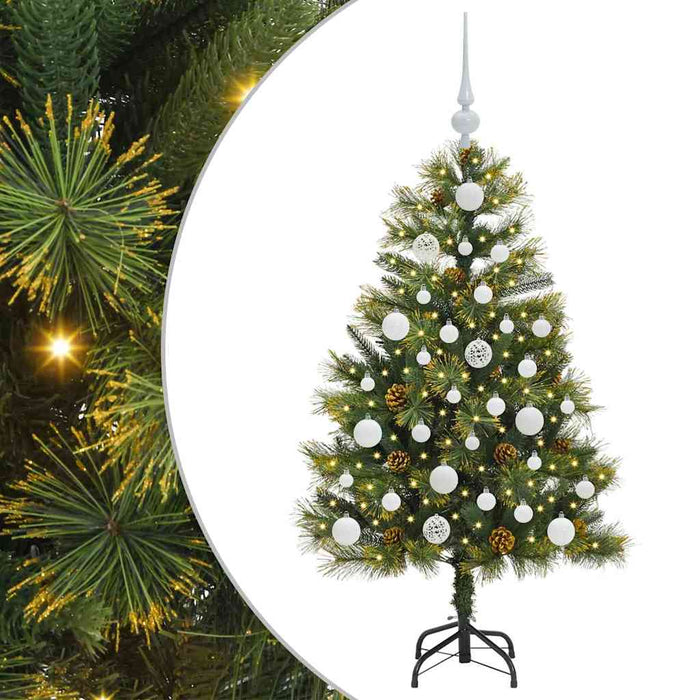 Pom de Crăciun Artificial cu Ramuri Articulare și Conuri 120 cm - WALTI WALTI