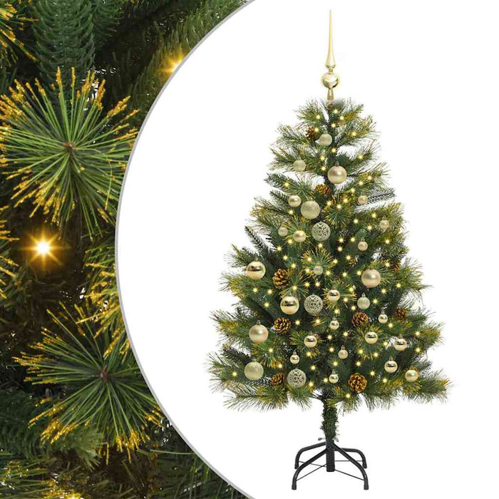 Pom de Crăciun Artificial cu Ramuri Articulare și Conuri 120 cm - WALTI WALTI
