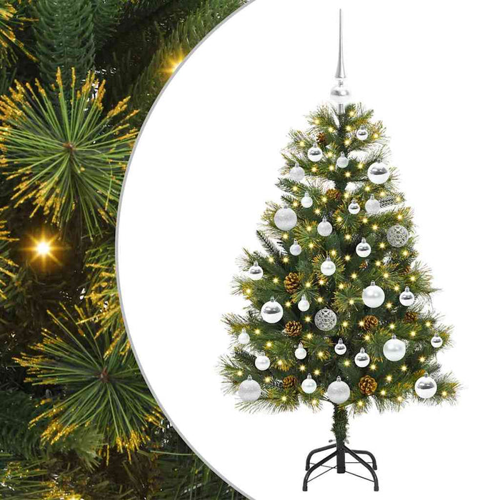 Pom de Crăciun Artificial cu Ramuri Articulare și Conuri 120 cm - WALTI WALTI