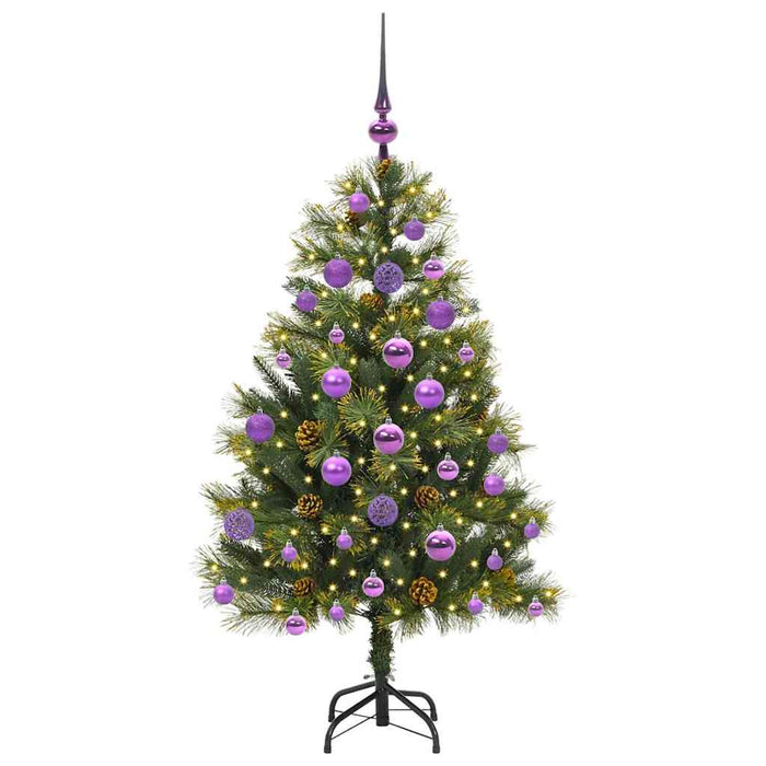 Pom de Crăciun Artificial cu Ramuri Articulare și Conuri 120 cm - WALTI WALTI