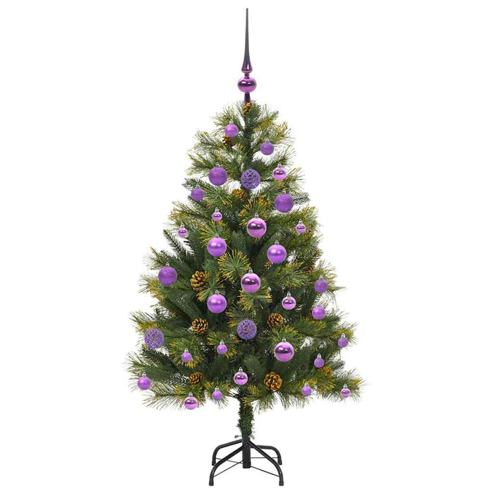 Pom de Crăciun Artificial cu Ramuri Articulare și Conuri 120 cm - WALTI WALTI