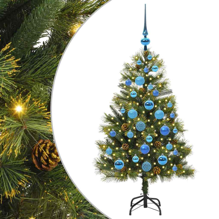 Pom de Crăciun Artificial cu Ramuri Articulare și Conuri 120 cm - WALTI WALTI