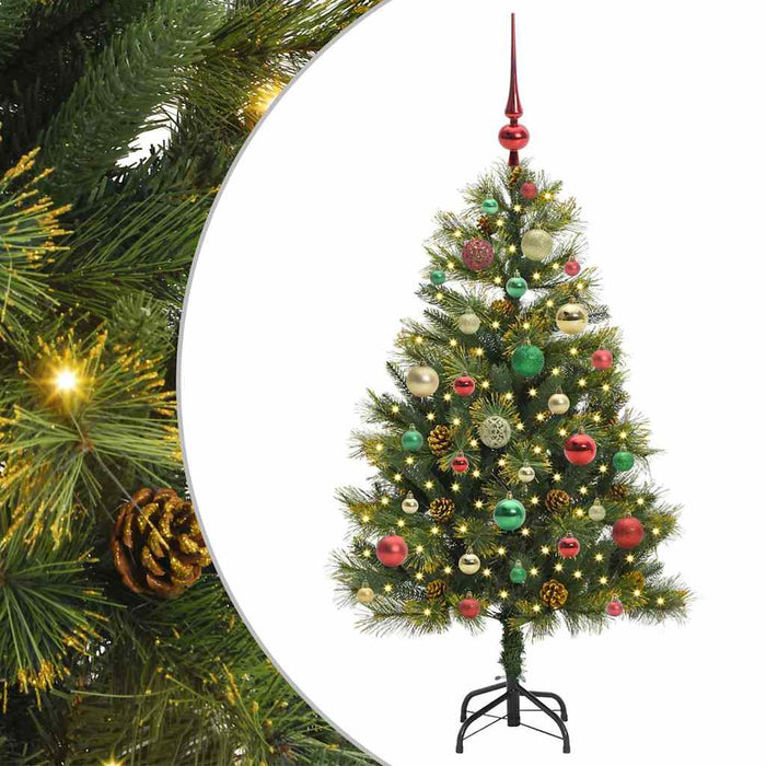 Pom de Crăciun Artificial cu Ramuri Articulare și Conuri 120 cm - WALTI WALTI