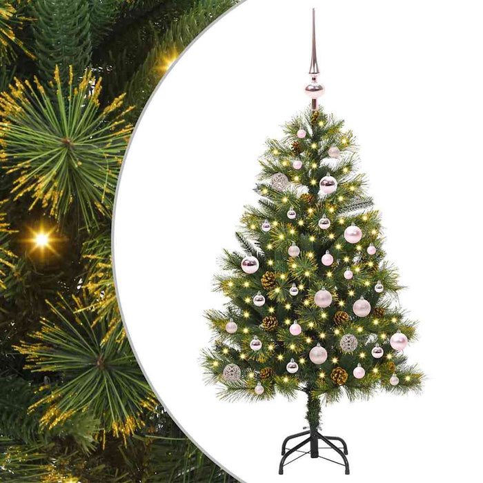 Pom de Crăciun Artificial cu Ramuri Articulare și Conuri 150 cm - WALTI WALTI