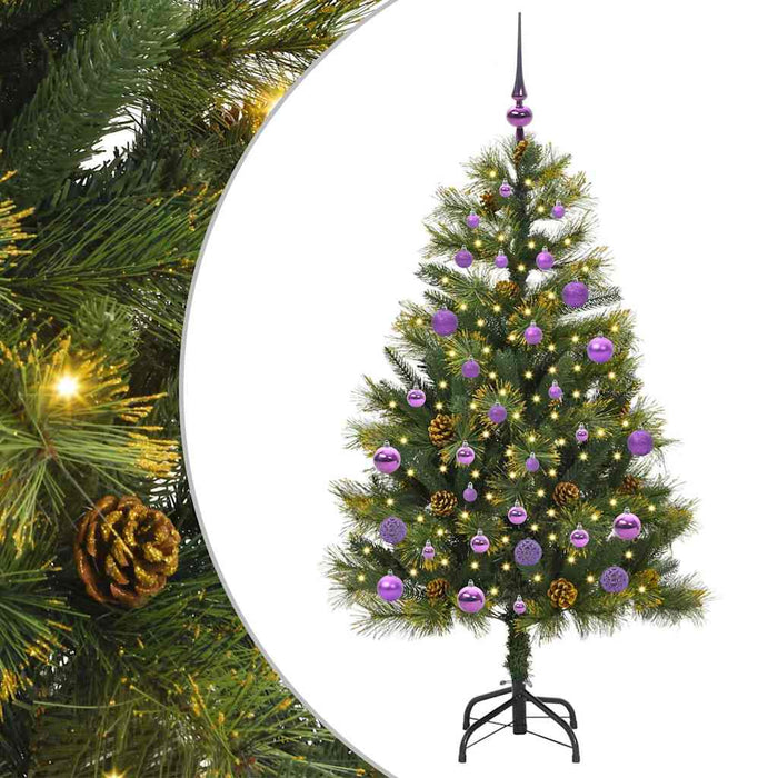 Pom de Crăciun Artificial cu Ramuri Articulare și Conuri 150 cm - WALTI WALTI