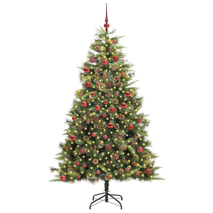 Pom de Crăciun Artificial cu Ramuri Articulare și Conuri 180 cm WALTI