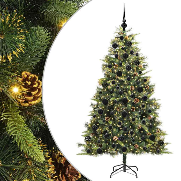 Pom de Crăciun Artificial cu Ramuri Articulare și Conuri 180 cm WALTI