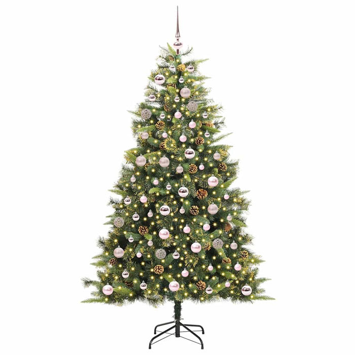 Pom de Crăciun Artificial cu Ramuri Articulare și Conuri 180 cm WALTI
