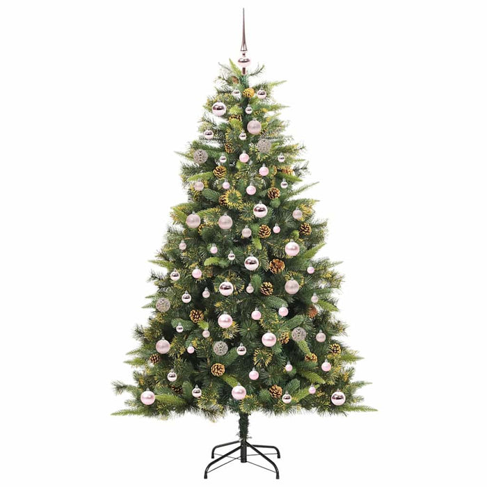 Pom de Crăciun Artificial cu Ramuri Articulare și Conuri 180 cm WALTI