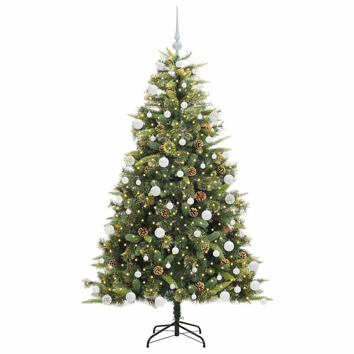 Pom de Crăciun Artificial cu Ramuri Articulare și Conuri 180 cm WALTI