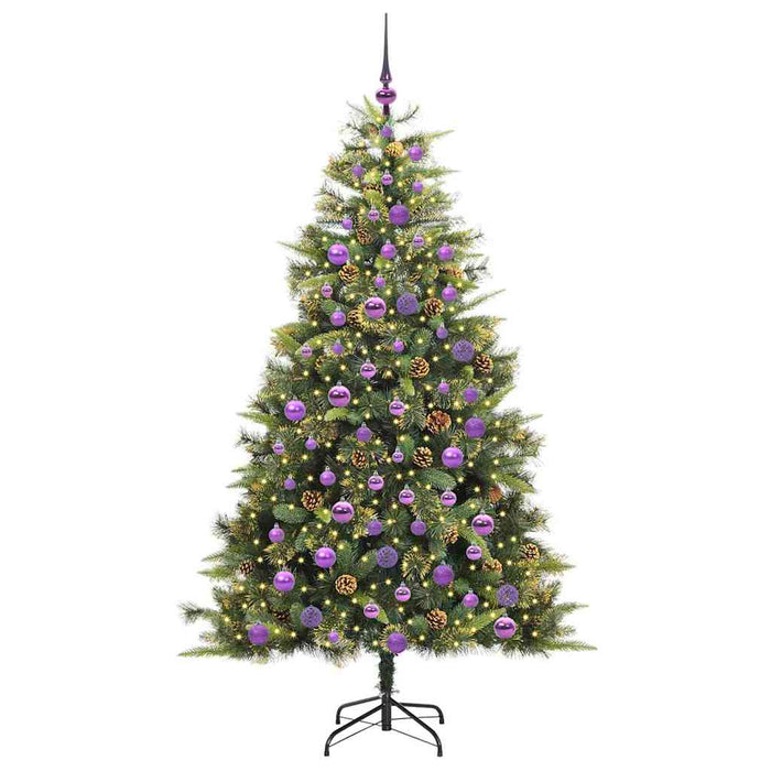 Pom de Crăciun Artificial cu Ramuri Articulare și Conuri 180 cm WALTI