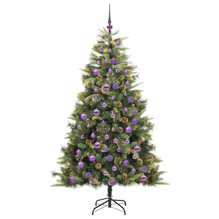 Pom de Crăciun Artificial cu Ramuri Articulare și Conuri 180 cm WALTI