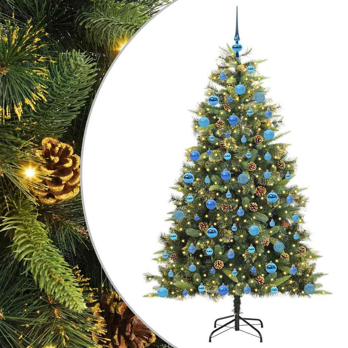 Pom de Crăciun Artificial cu Ramuri Articulare și Conuri 180 cm WALTI