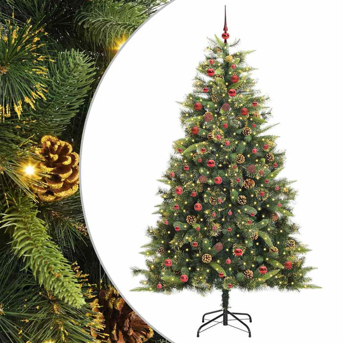 Pom de Crăciun Artificial cu Ramuri Articulare și Conuri 210 cm WALTI