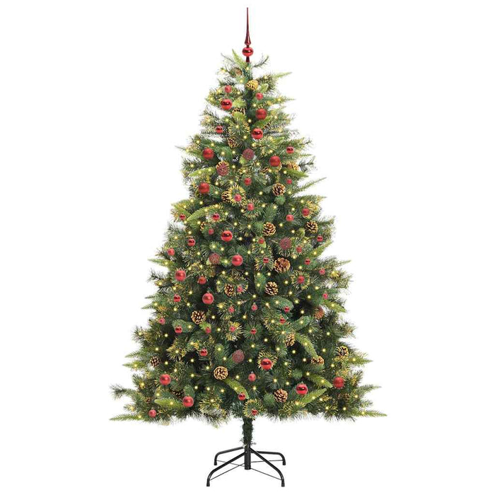 Pom de Crăciun Artificial cu Ramuri Articulare și Conuri 210 cm WALTI