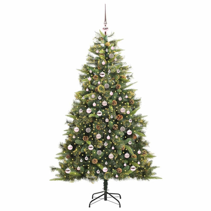 Pom de Crăciun Artificial cu Ramuri Articulare și Conuri 210 cm WALTI