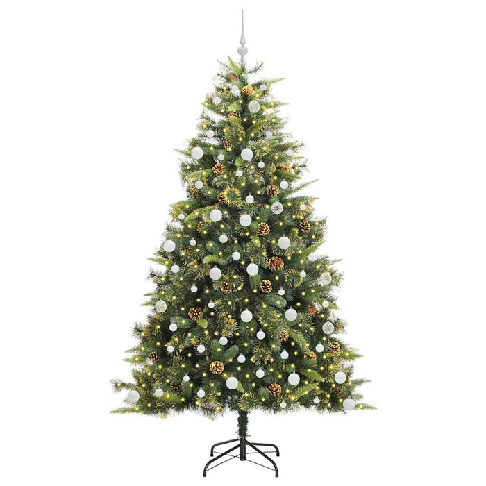 Pom de Crăciun Artificial cu Ramuri Articulare și Conuri 210 cm WALTI