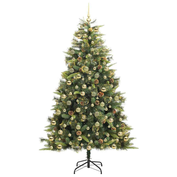 Pom de Crăciun Artificial cu Ramuri Articulare și Conuri 210 cm WALTI