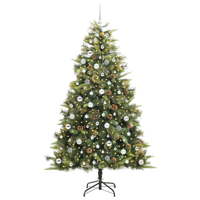 Pom de Crăciun Artificial cu Ramuri Articulare și Conuri 210 cm WALTI