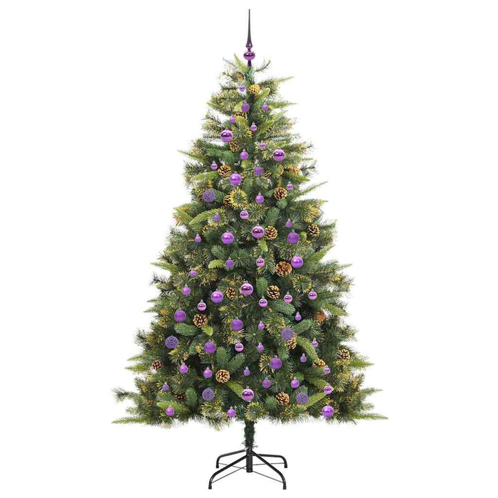 Pom de Crăciun Artificial cu Ramuri Articulare și Conuri 210 cm WALTI