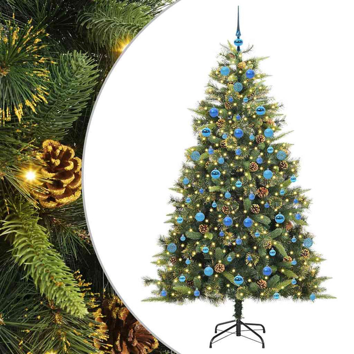 Pom de Crăciun Artificial cu Ramuri Articulare și Conuri 210 cm WALTI