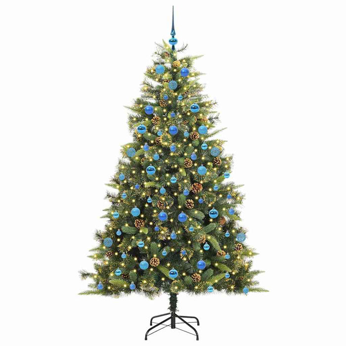 Pom de Crăciun Artificial cu Ramuri Articulare și Conuri 210 cm WALTI