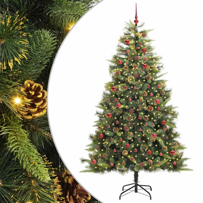 Pom de Crăciun Artificial cu Ramuri Articulare și Conuri 240 cm WALTI