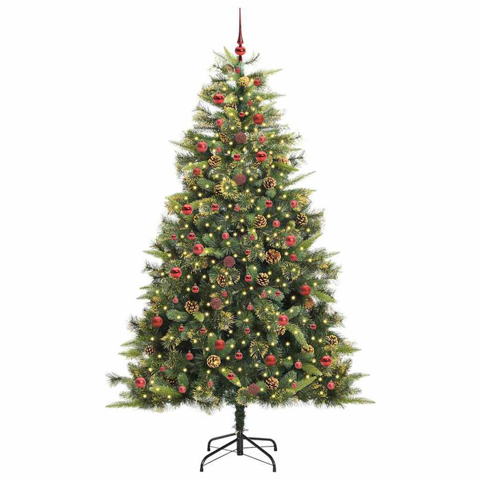 Pom de Crăciun Artificial cu Ramuri Articulare și Conuri 240 cm WALTI