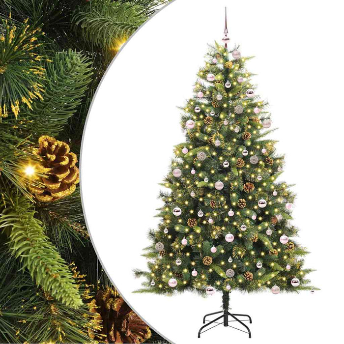 Pom de Crăciun Artificial cu Ramuri Articulare și Conuri 240 cm WALTI