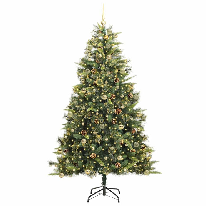 Pom de Crăciun Artificial cu Ramuri Articulare și Conuri 240 cm WALTI