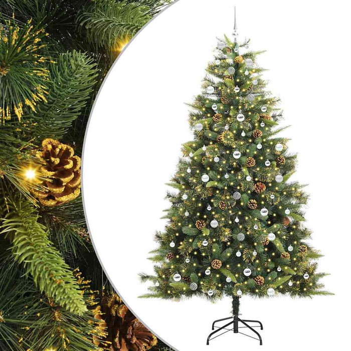 Pom de Crăciun Artificial cu Ramuri Articulare și Conuri 240 cm WALTI