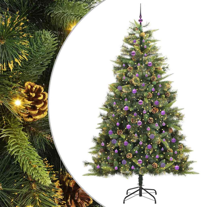 Pom de Crăciun Artificial cu Ramuri Articulare și Conuri 240 cm WALTI