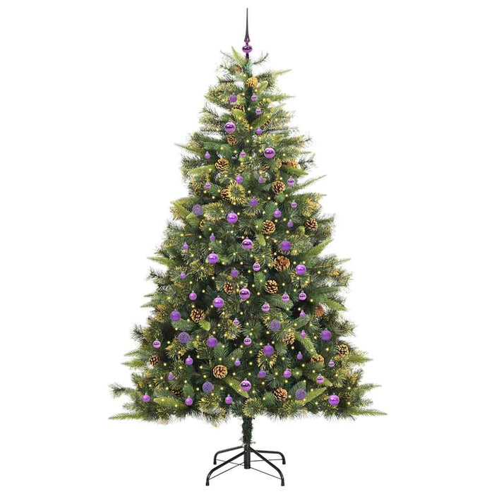 Pom de Crăciun Artificial cu Ramuri Articulare și Conuri 240 cm WALTI
