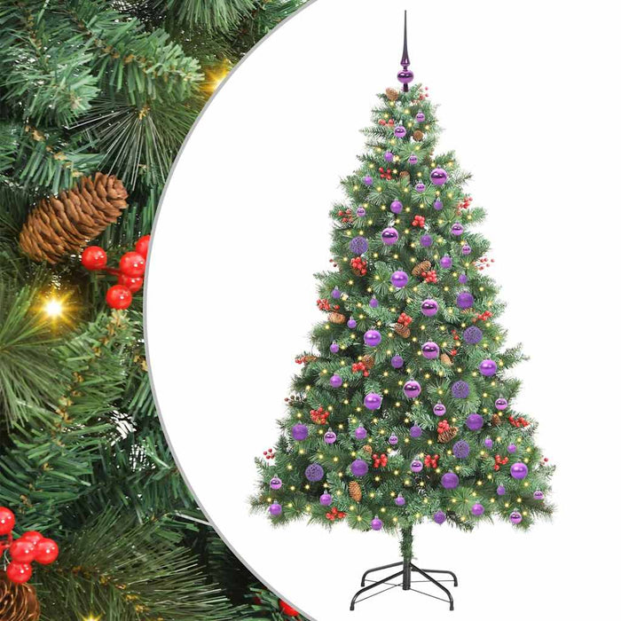 Brad de Crăciun artificial 300 LED-uri Alb cald PVC și Metal - WALTI WALTI
