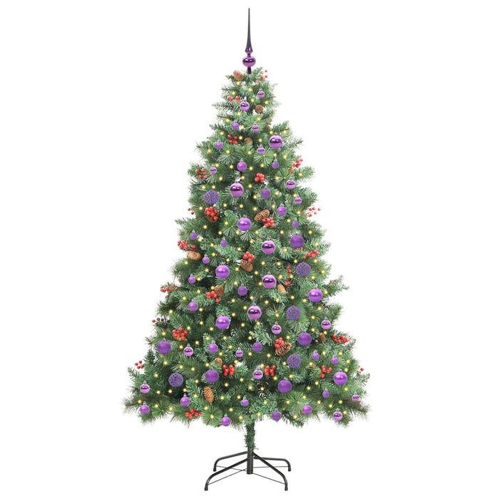 Brad de Crăciun artificial 300 LED-uri Alb cald PVC și Metal - WALTI WALTI