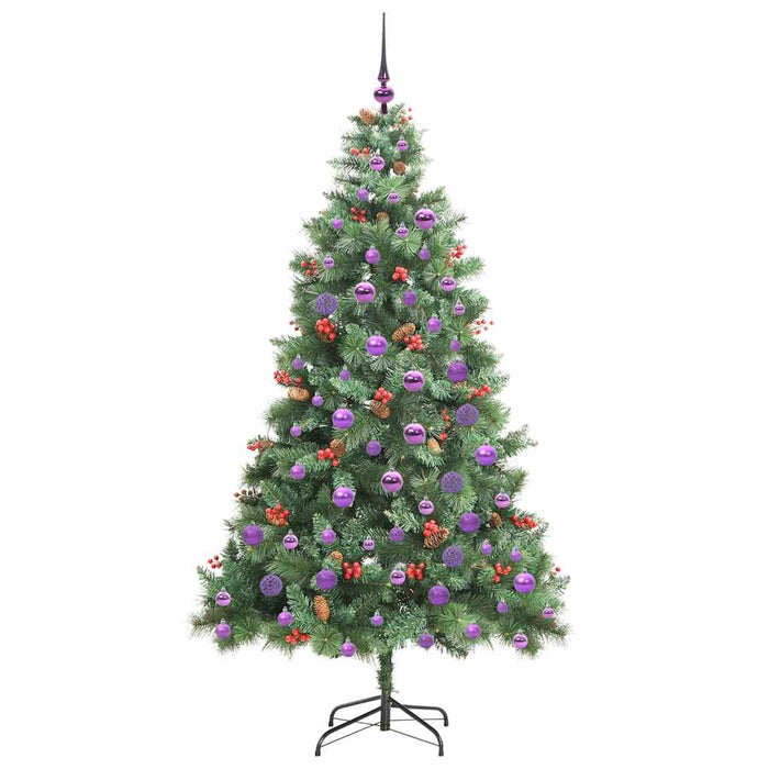 Brad de Crăciun artificial 300 LED-uri Alb cald PVC și Metal - WALTI WALTI