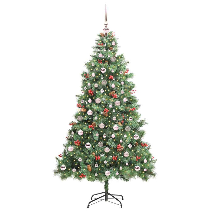 Brad de Crăciun artificial Verde 210 cm PVC și Metal WALTI