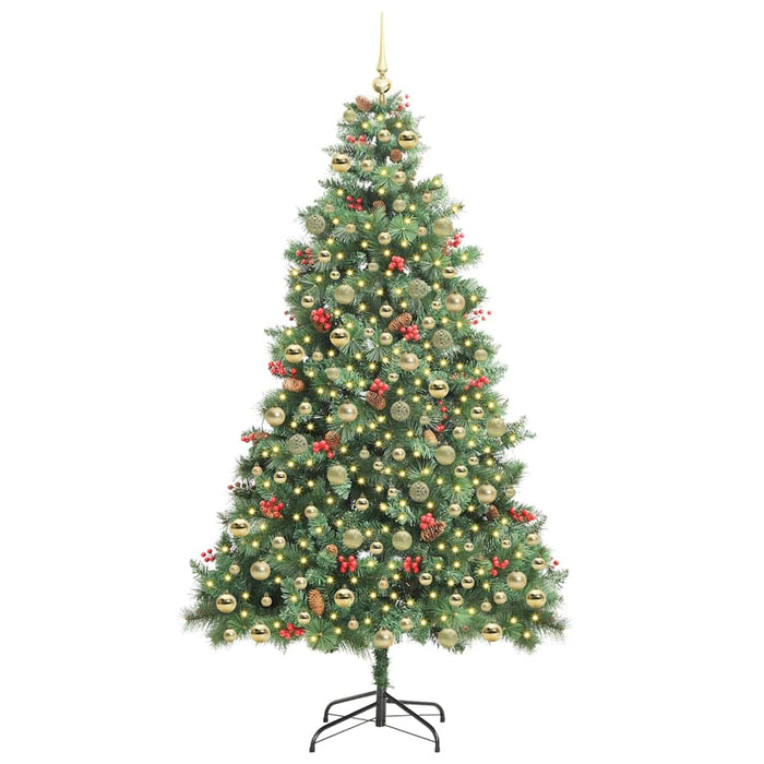 Brad de Crăciun artificial Verde 210 cm PVC și Metal WALTI