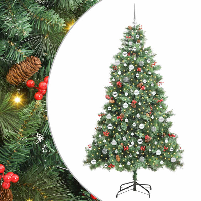 Brad de Crăciun artificial Verde 210 cm PVC și Metal WALTI