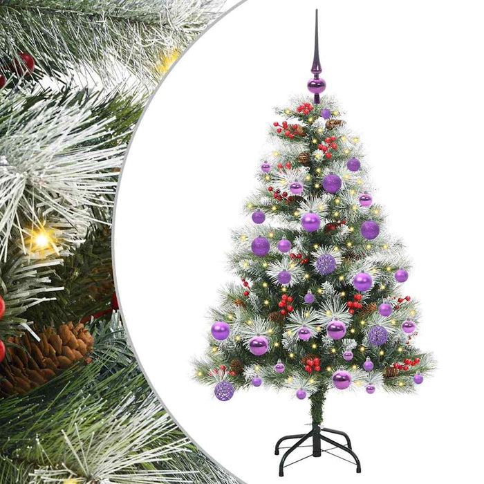 Brad de Crăciun artificial Verde și alb 120 cm WALTI