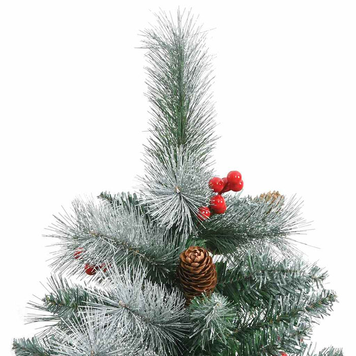 Brad de Crăciun artificial Verde și alb 210 cm WALTI