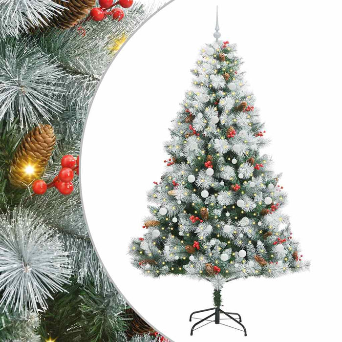 Brad de Crăciun artificial cu benzi LED Verde și alb 240 cm - WALTI WALTI
