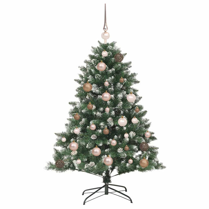 BraddeCrăciunartificial cu lumini cu bandă LED Verde 120cm PVC - WALTI WALTI