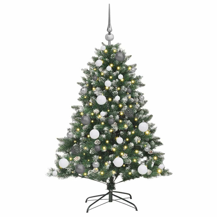 BraddeCrăciunartificial cu lumini cu bandă LED Verde 120cm PVC - WALTI WALTI